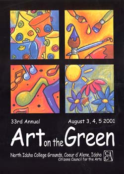 2001 Art on the Green Poster